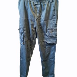 𝅺MEN´S Elastic Waist Military Cotton Cargo Pants Trousers Casual Long Pants